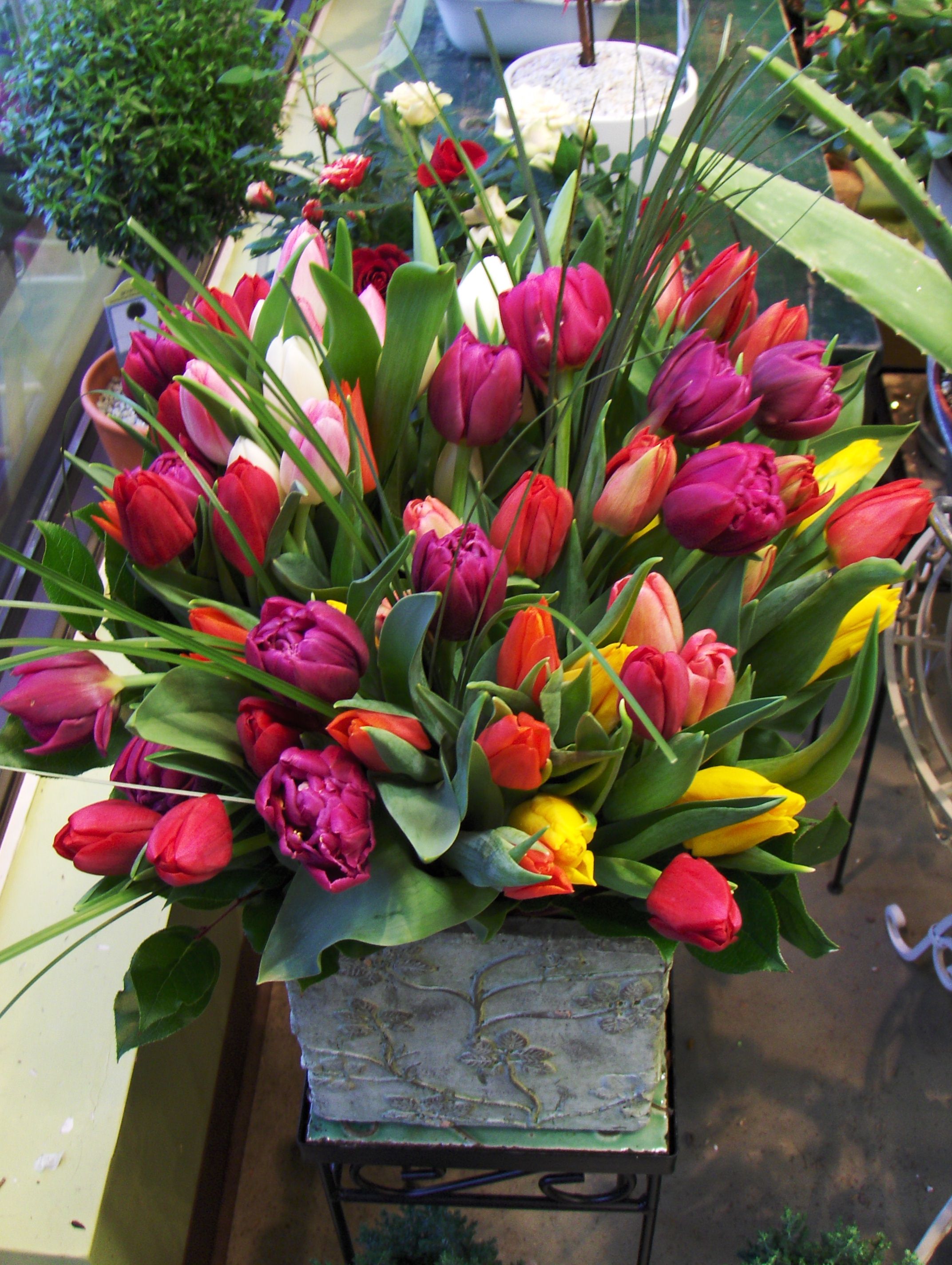 tulips arrangement